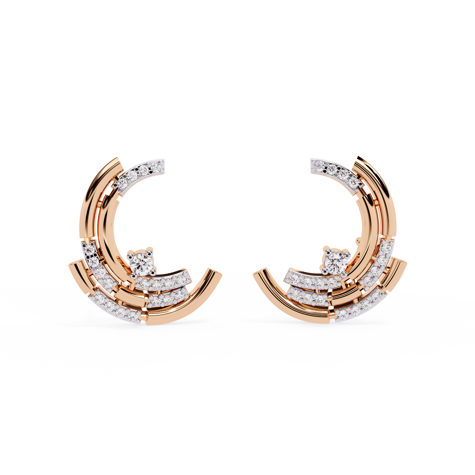 0.21ct Arc Earrings – Solitairekart Diamond Jewelry